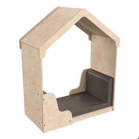 Flash Furniture Bright Beginnings Commercial Green Guard Certified Wooden Quiet Corner Reading Nook w/Padded Seating MK-KE19806-GG